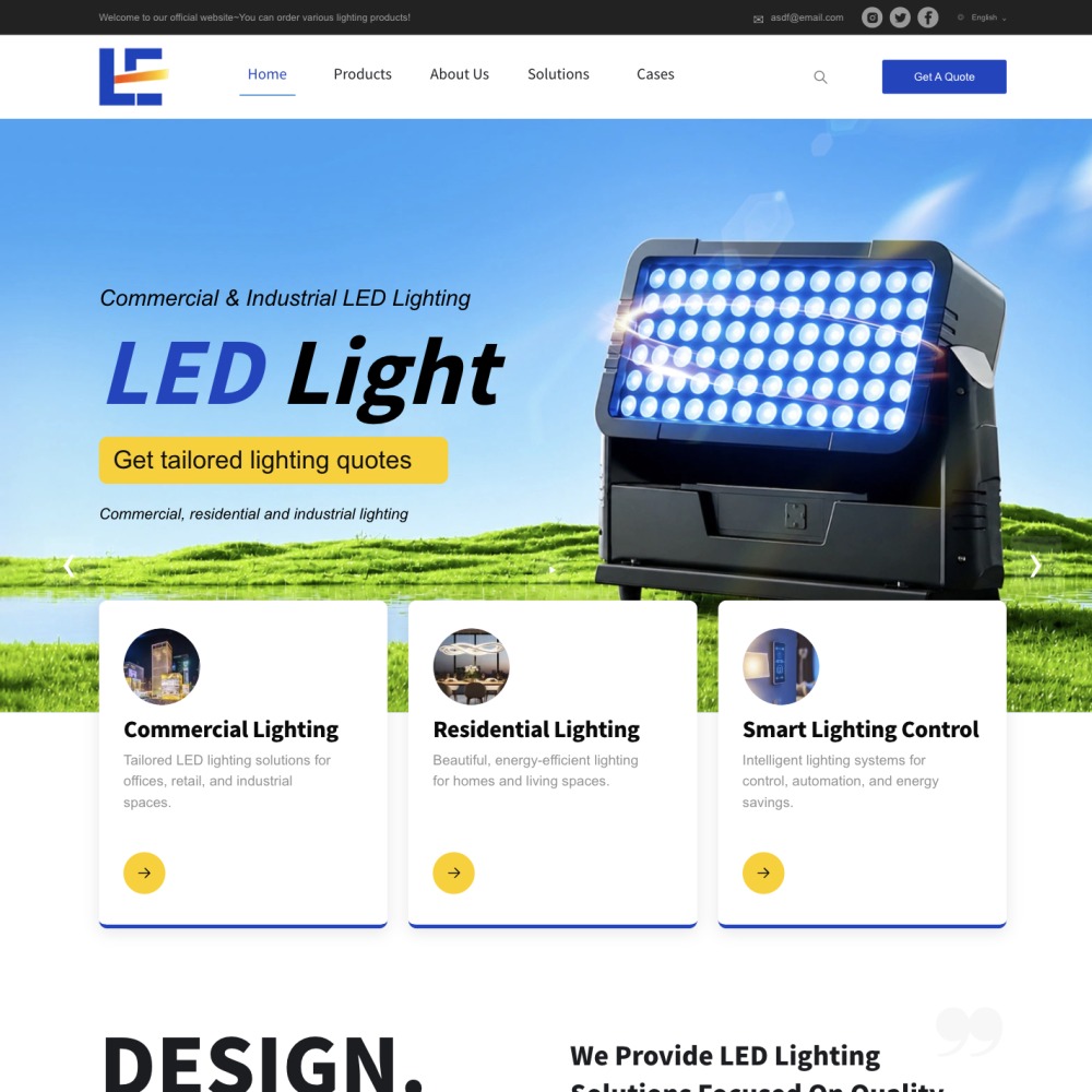 Lumina LED · 照明企业官网主题 封面