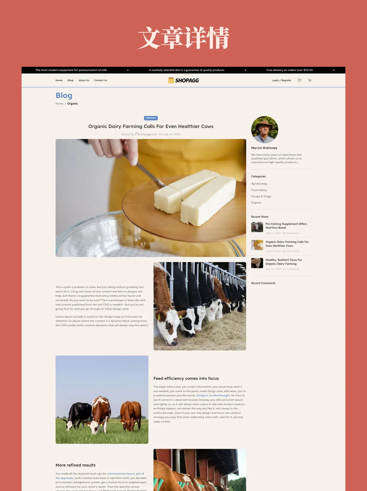 wp030-6 乳制品家庭农场有机食品